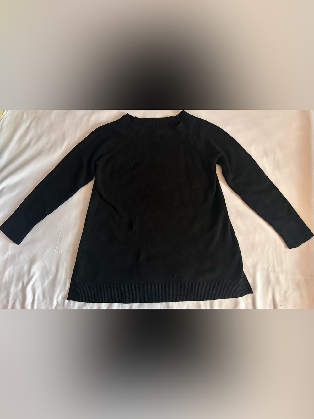 LOFT Black Knit Pullover Sweater Size Medium